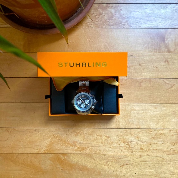 Stuhrling Original Other - Stuhrling Silver Quartz Chronograph Watch